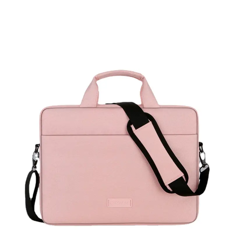 16inch Laptop Shoulder Bag Pink Black One Shoulder - Image 9