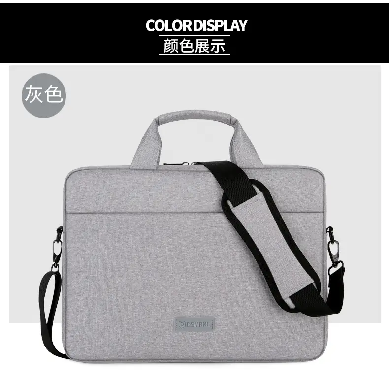 16inch Laptop Shoulder Bag Pink Black One Shoulder — feature 24