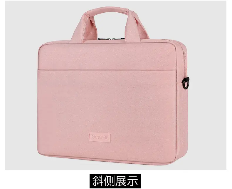 16inch Laptop Shoulder Bag Pink Black One Shoulder — feature 29