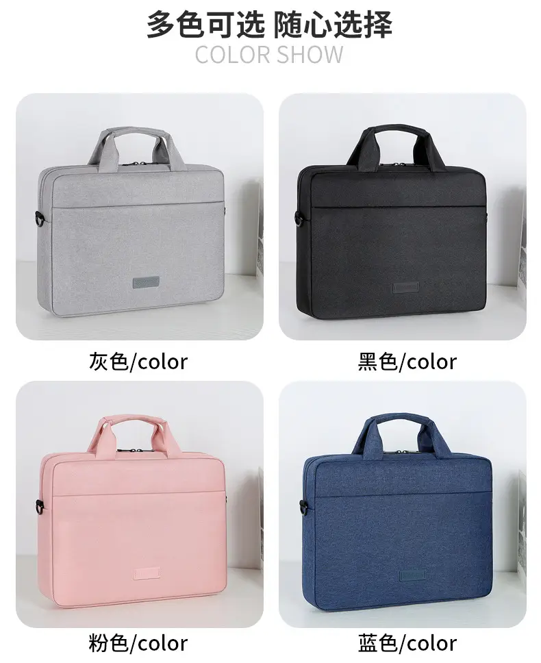 16inch Laptop Shoulder Bag Pink Black One Shoulder — feature 3