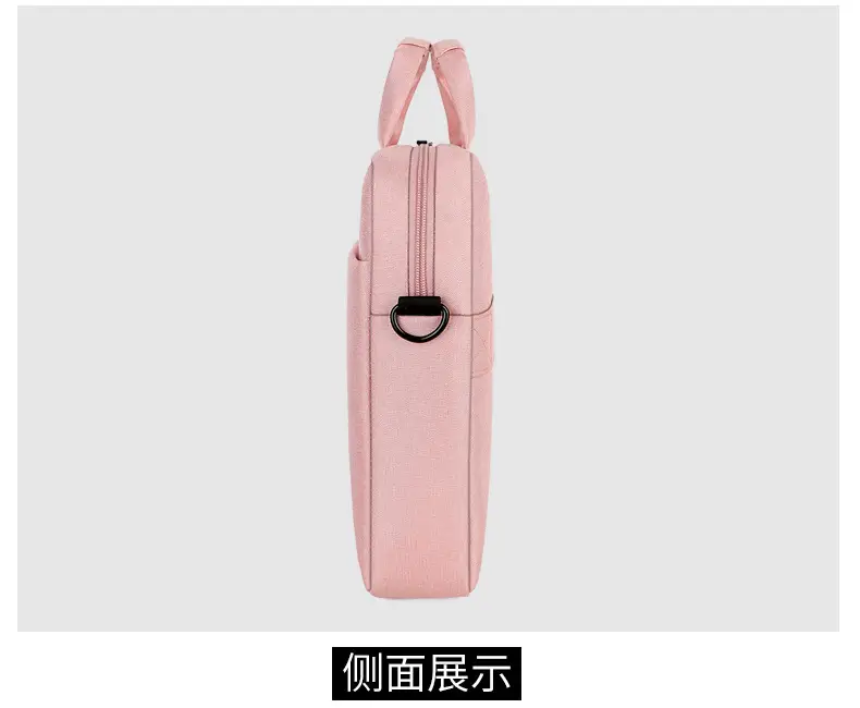 16inch Laptop Shoulder Bag Pink Black One Shoulder — feature 30