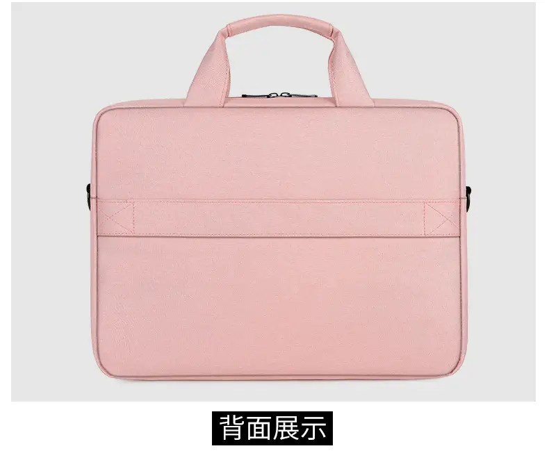 16inch Laptop Shoulder Bag Pink Black One Shoulder — feature 31