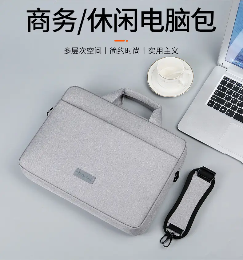 16inch Laptop Shoulder Bag Pink Black One Shoulder — feature 4