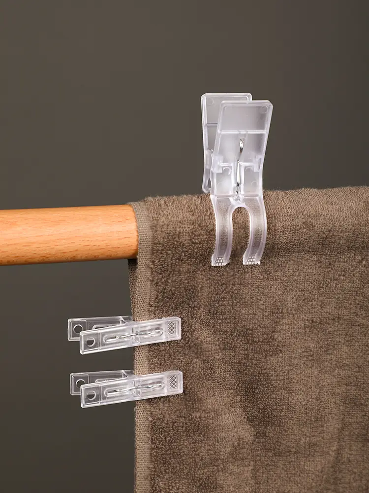 Japanese Style Transparent Plastic Clothes Hanger Set
