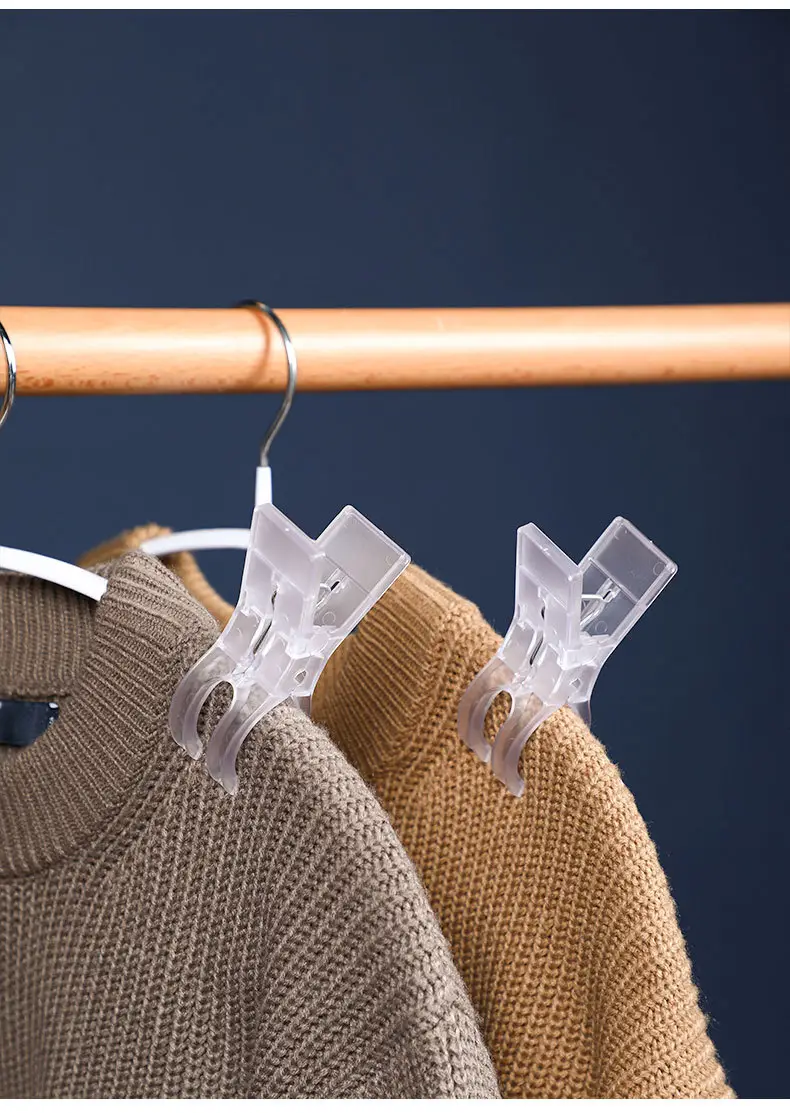 Japanese Style Transparent Plastic Clothes Hanger Set — feature 12