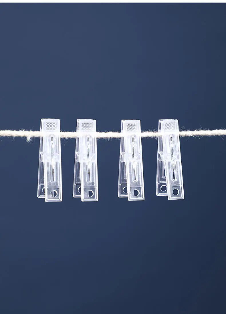 Japanese Style Transparent Plastic Clothes Hanger Set — feature 13