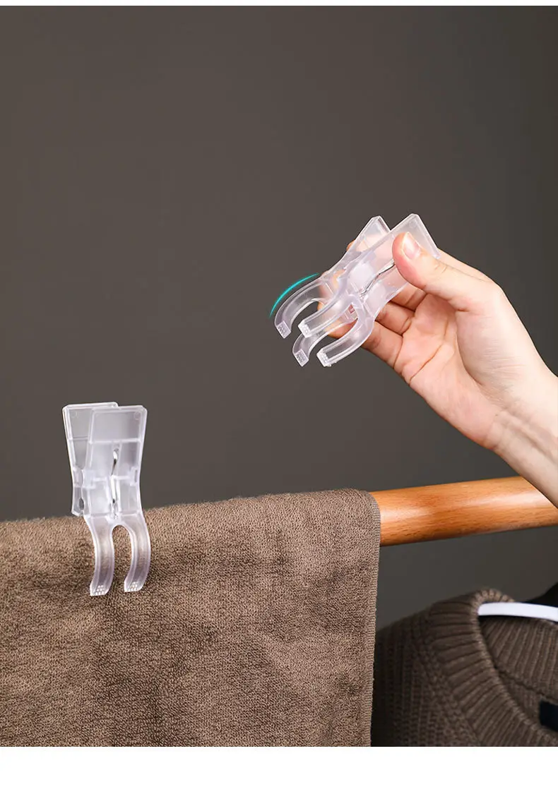 Japanese Style Transparent Plastic Clothes Hanger Set — feature 8