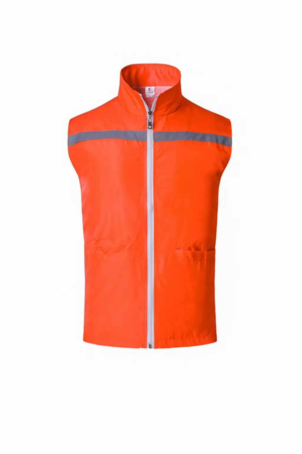 Yellow Printed Vest for Men with Zip Front - Image 12