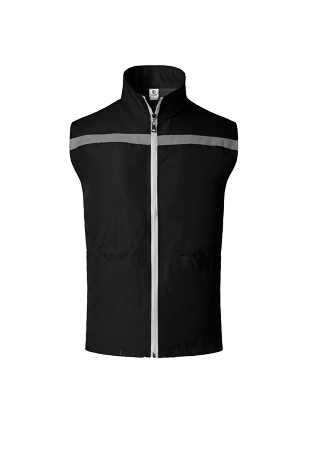 Yellow Printed Vest for Men with Zip Front - Image 3