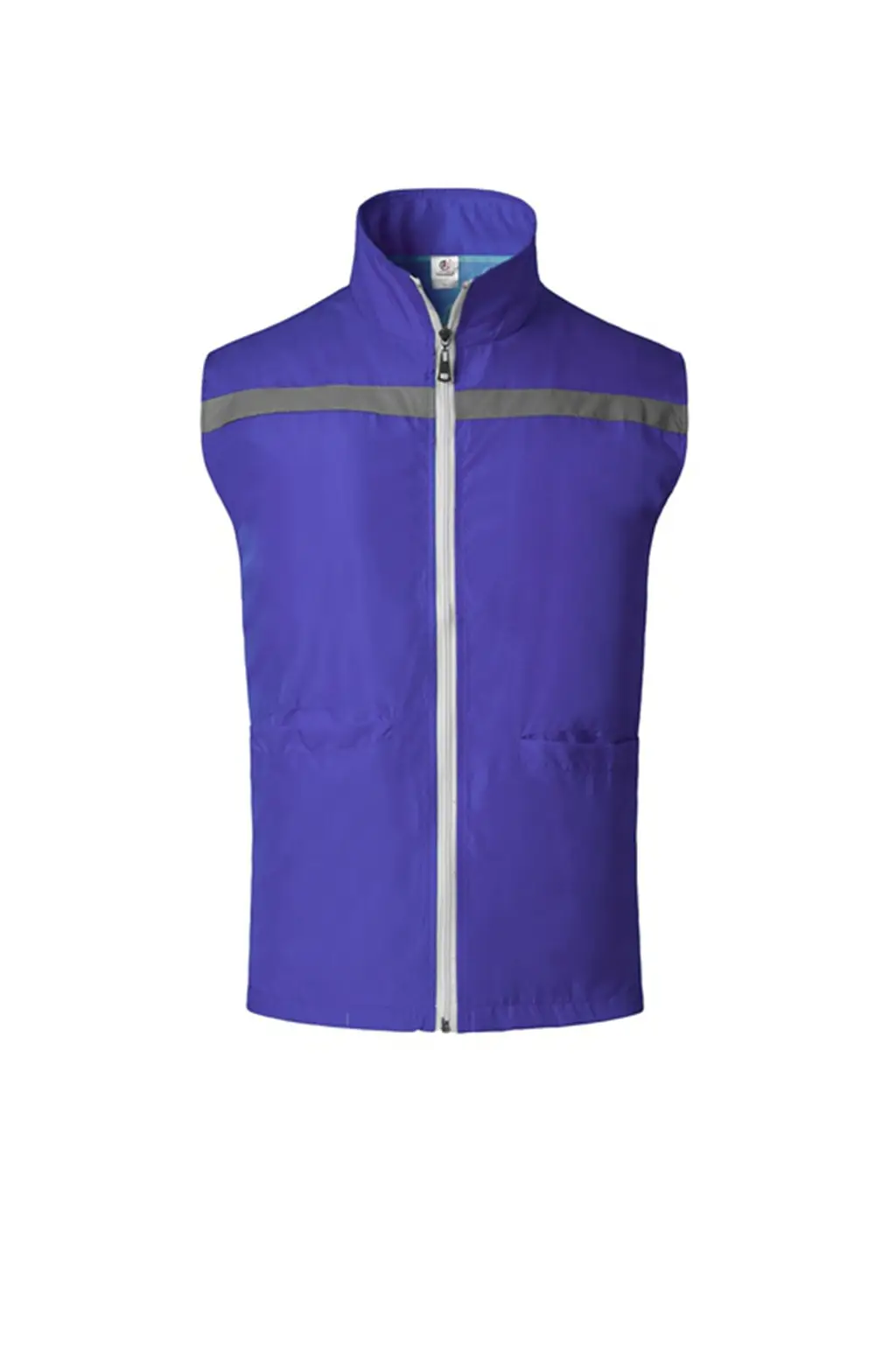 Yellow Printed Vest for Men with Zip Front - Image 4