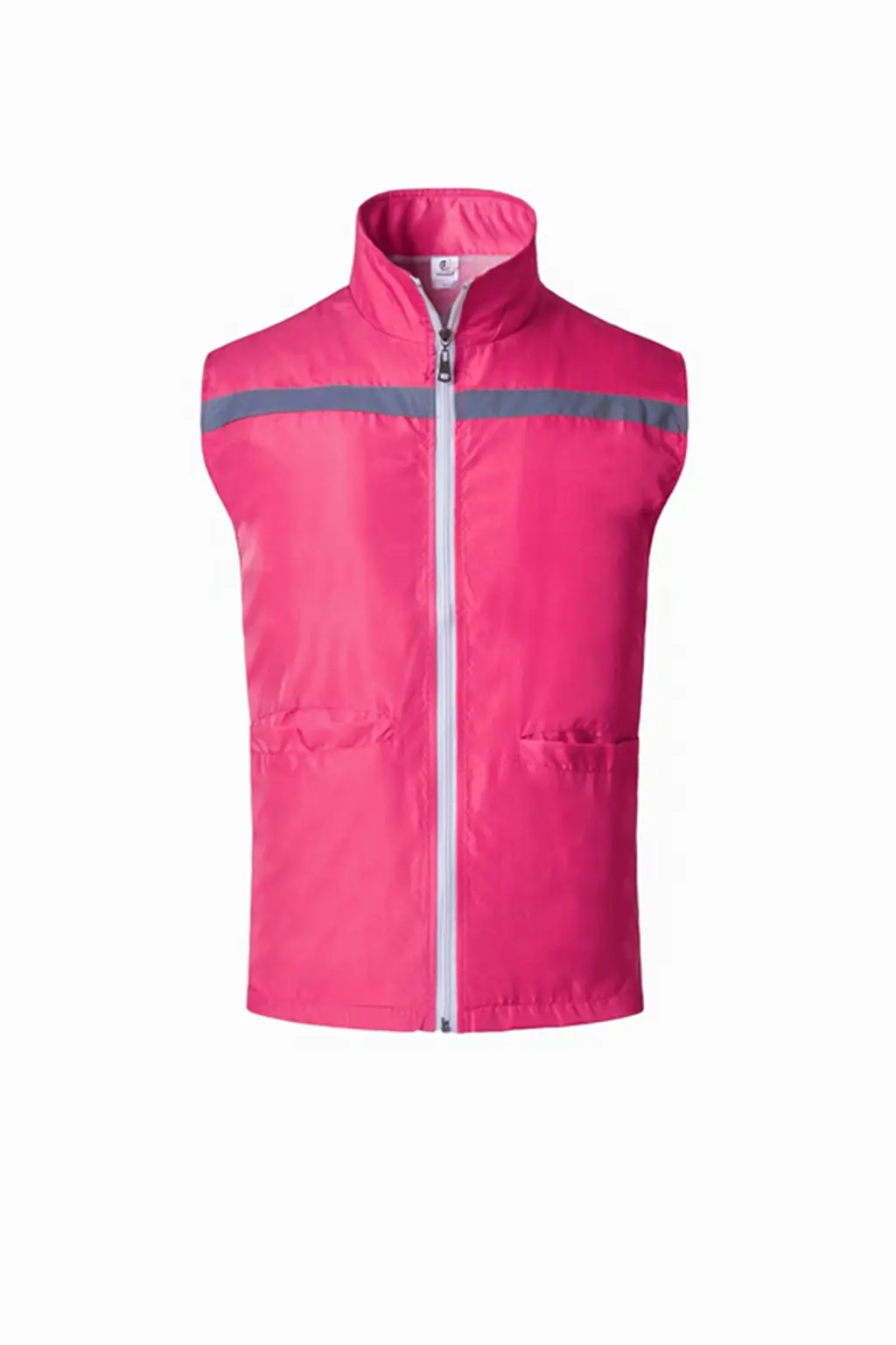 Yellow Printed Vest for Men with Zip Front - Image 7