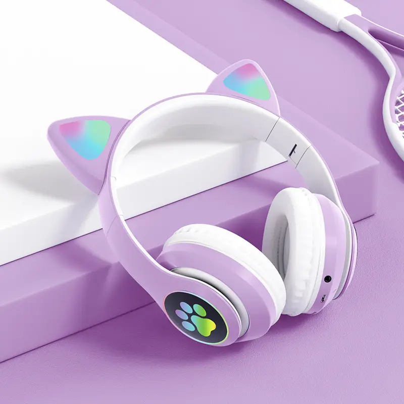 Cat Ears Wireless Bluetooth Headset with Light & Sound - Image 4