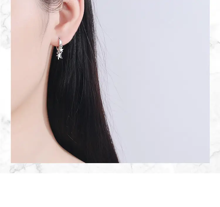 Women Korean Artistic Sweet Blue Zircon Earrings — feature 10