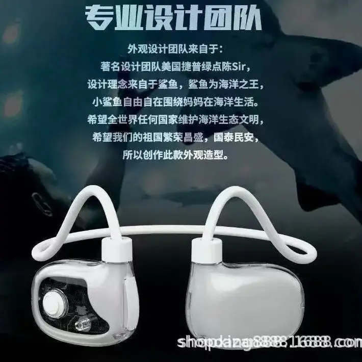 Cross-Border Bone Conduction Headphones White - Image 6