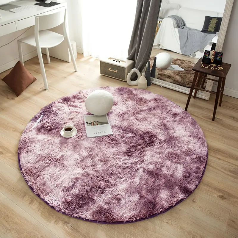 Nordic Ins Tie-Dye Gradient Round Yoga Mat Carpet - Image 15