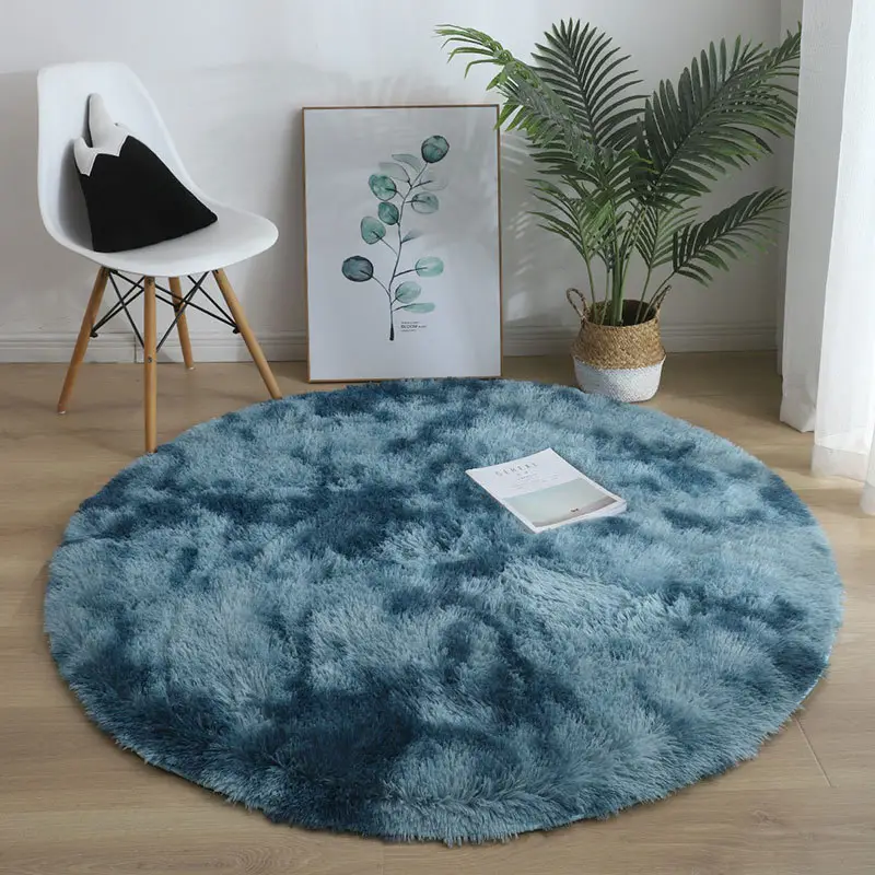 Nordic Ins Tie-Dye Gradient Round Yoga Mat Carpet - Image 11