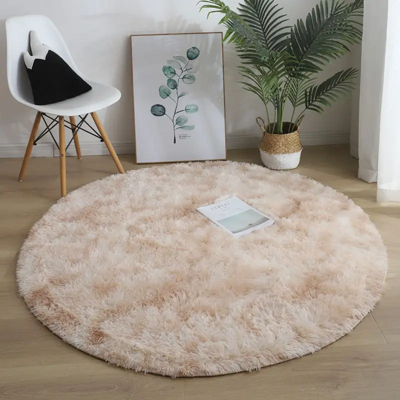 Nordic Ins Tie-Dye Gradient Round Yoga Mat Carpet - Image 2