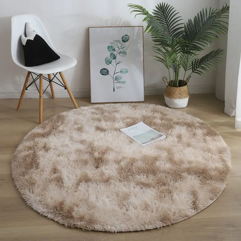 Nordic Ins Tie-Dye Gradient Round Yoga Mat Carpet - Image 3