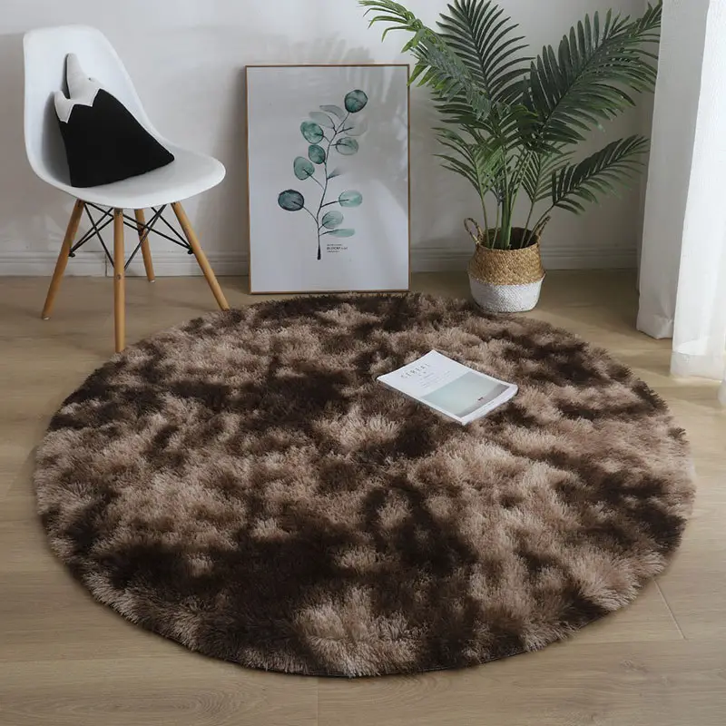 Nordic Ins Tie-Dye Gradient Round Yoga Mat Carpet - Image 4