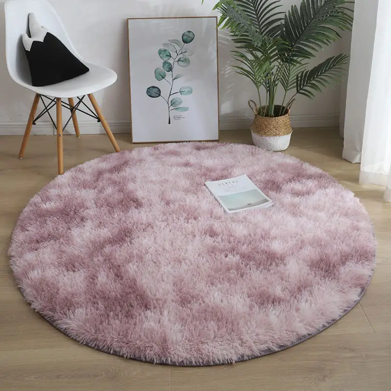 Nordic Ins Tie-Dye Gradient Round Yoga Mat Carpet - Image 8