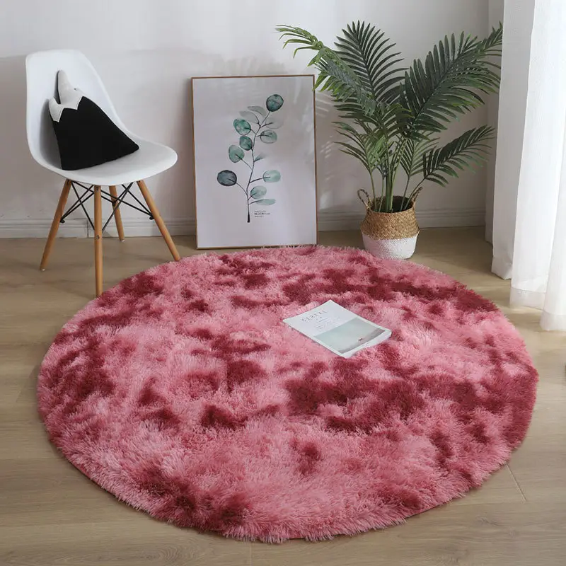 Nordic Ins Tie-Dye Gradient Round Yoga Mat Carpet - Image 9
