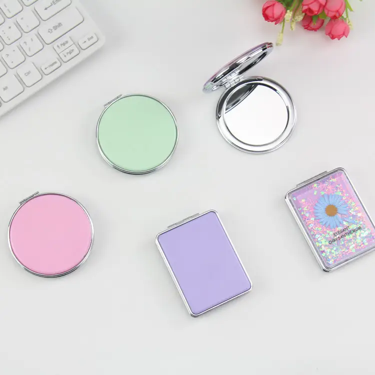 Portable Makeup Mirror Red Heart Cartoon Mirror - Image 19