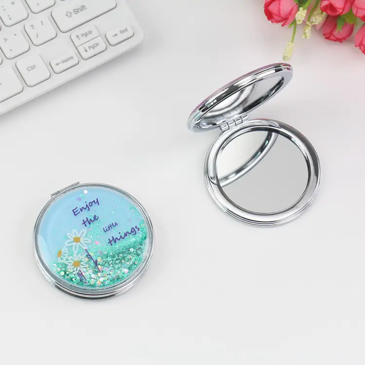 Portable Makeup Mirror Red Heart Cartoon Mirror - Image 20