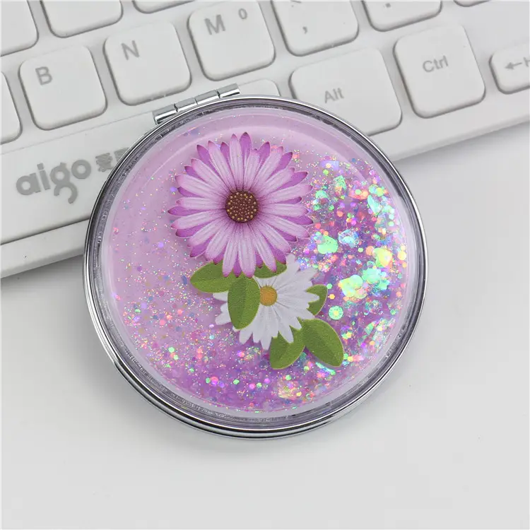 Portable Makeup Mirror Red Heart Cartoon Mirror - Image 14