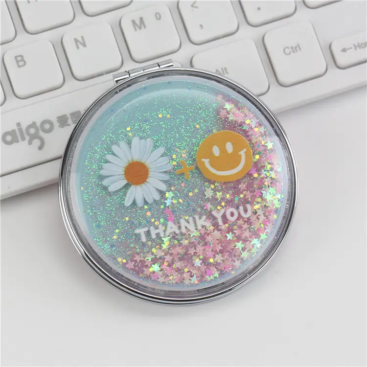 Portable Makeup Mirror Red Heart Cartoon Mirror - Image 15