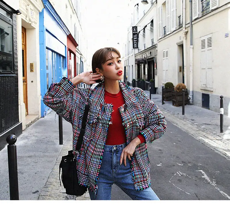 Red Long Sleeve Women's T-Shirt Slim Fit Solid Color — feature 19