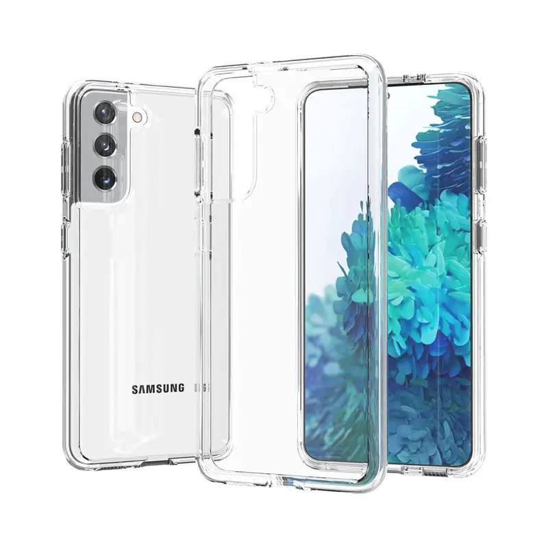 Samsung S21 Transparent Glitter Phone Case - Image 5
