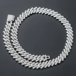 Black Zircon Hip-Hop Necklace for Men — feature 2