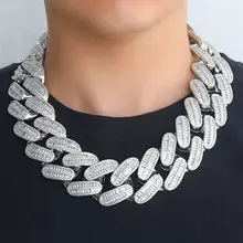Black Zircon Hip-Hop Necklace for Men — feature 30