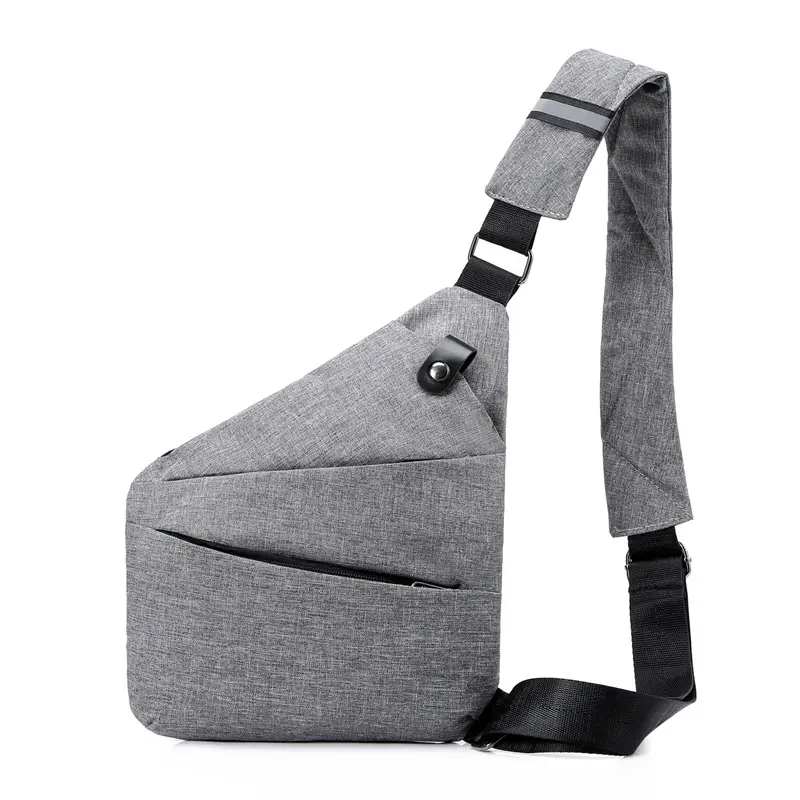 Men's Blue Crossbody Bag with Adjustable Strap