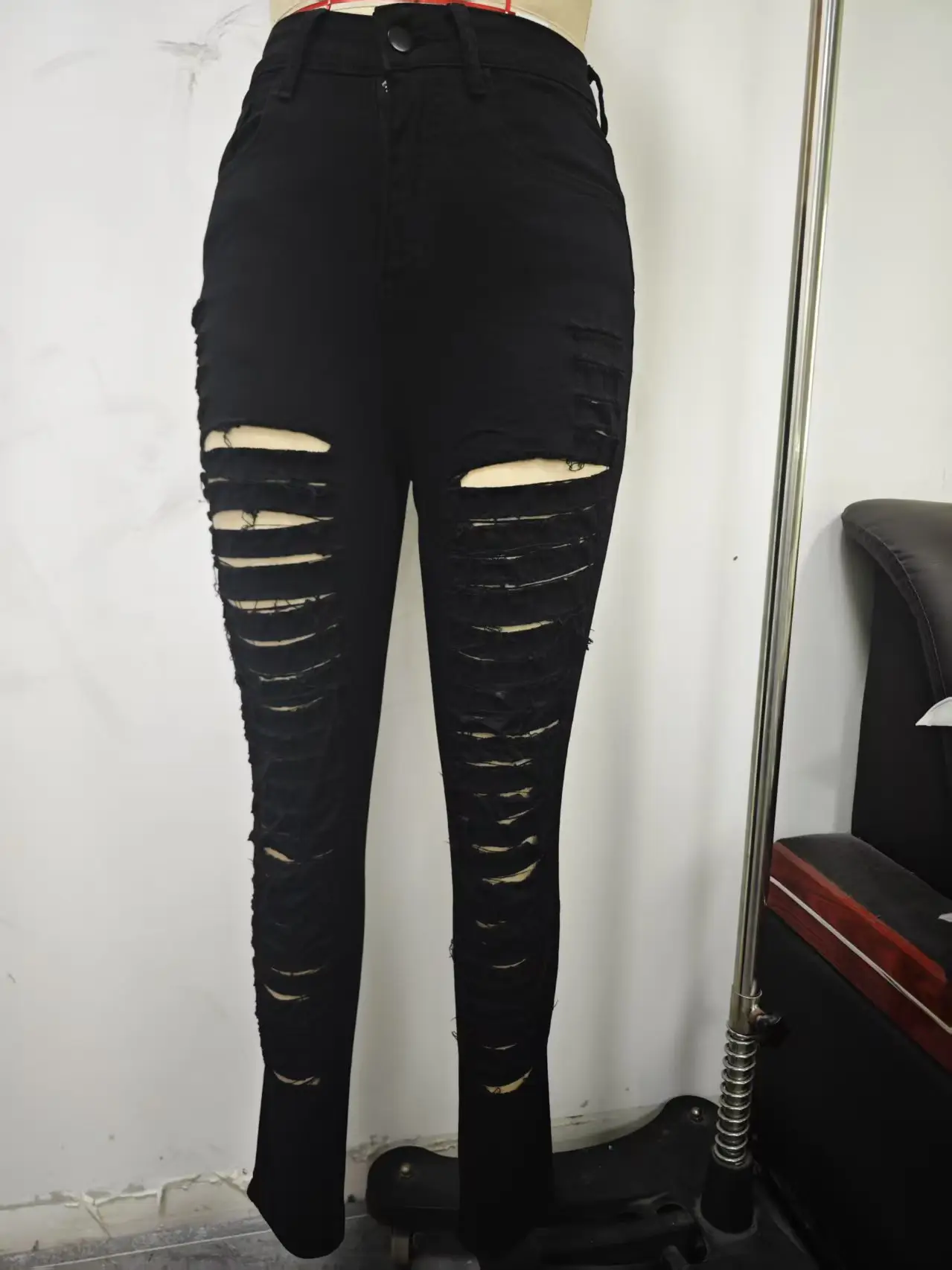 2023 Black Hole High Waist Jeans Set — feature 5