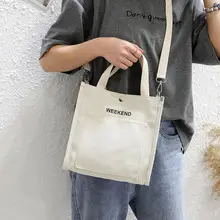 Women's Canvas Crossbody Bag Large Capacity Korean School Lunch Bag — feature 15