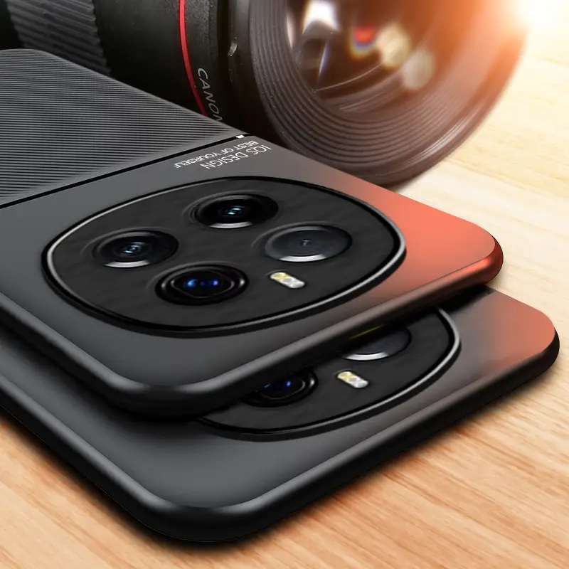 Honor 500 Pro Magnetic Cover Leather Black - Image 7