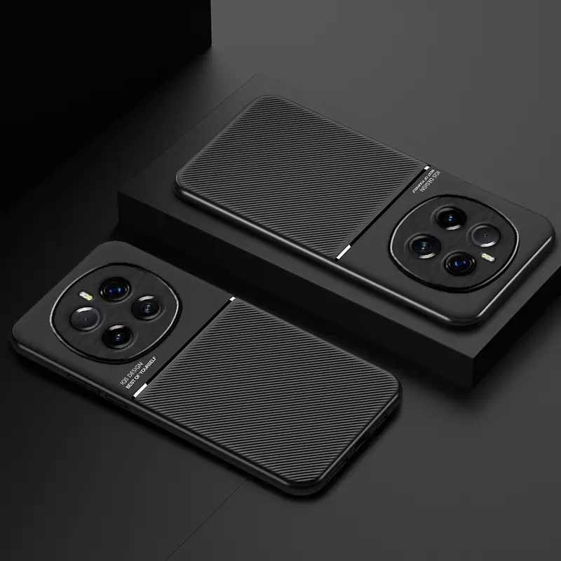 Honor 500 Pro Magnetic Cover Leather Black - Image 8