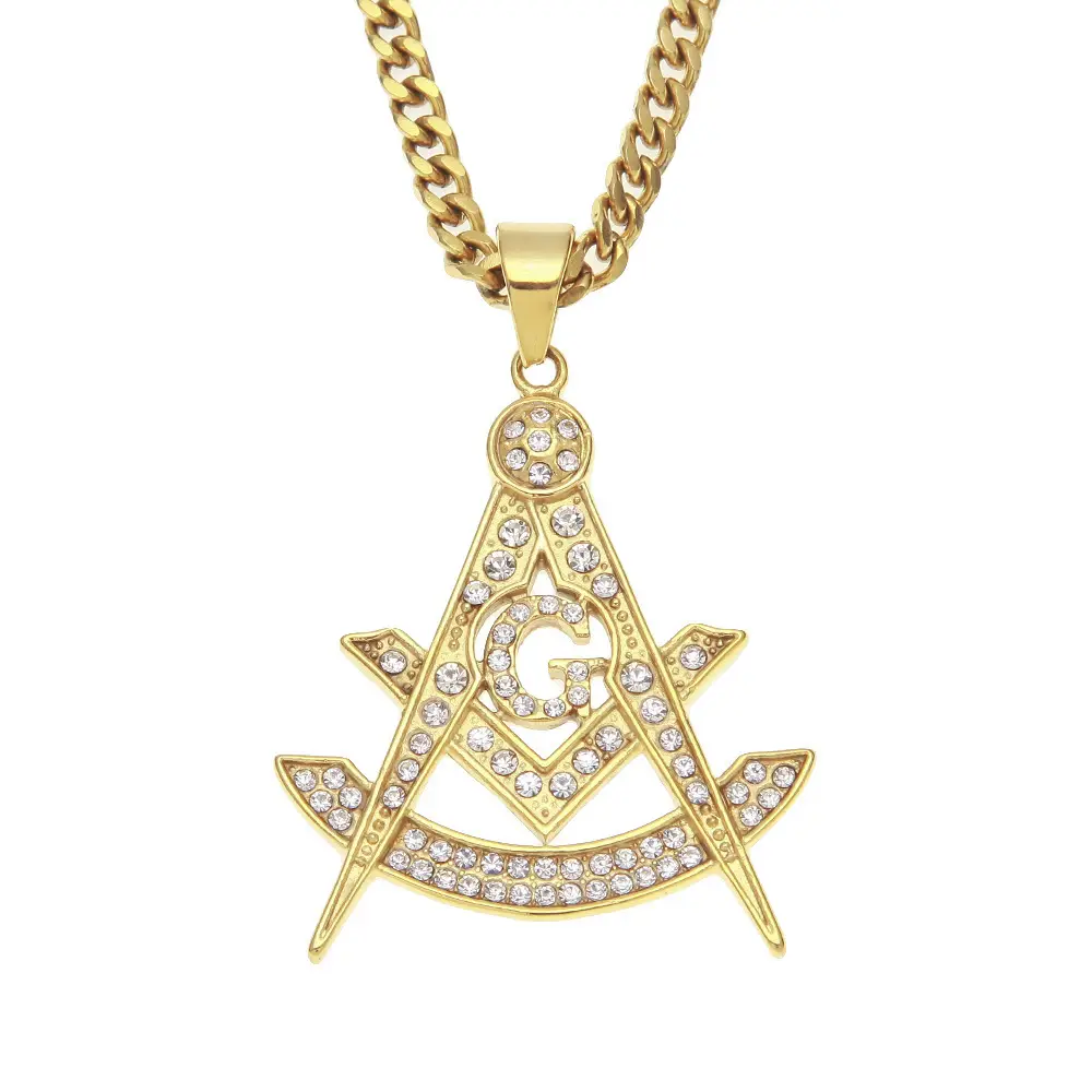 European & American Cross-Border Hiphop Pendant Necklace - Image 11