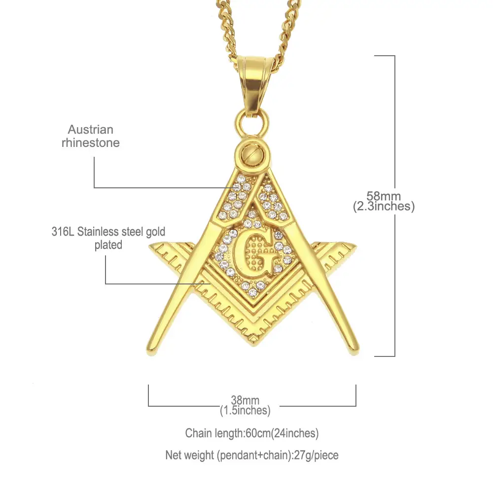 European & American Cross-Border Hiphop Pendant Necklace - Image 3