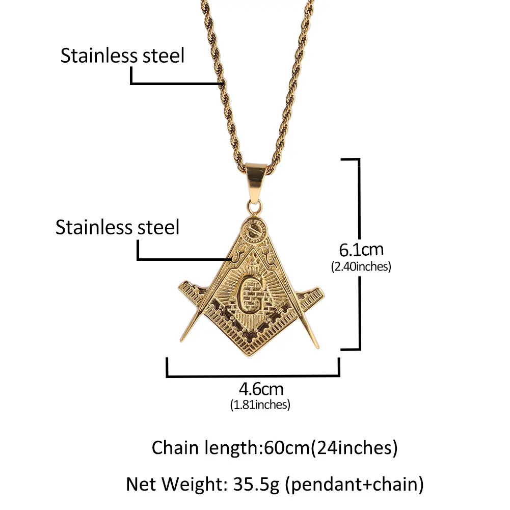 European & American Cross-Border Hiphop Pendant Necklace - Image 5