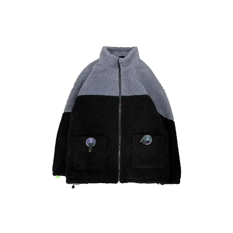 Men's Fleece Lined Lamb Wool Jacket Large - Image 7