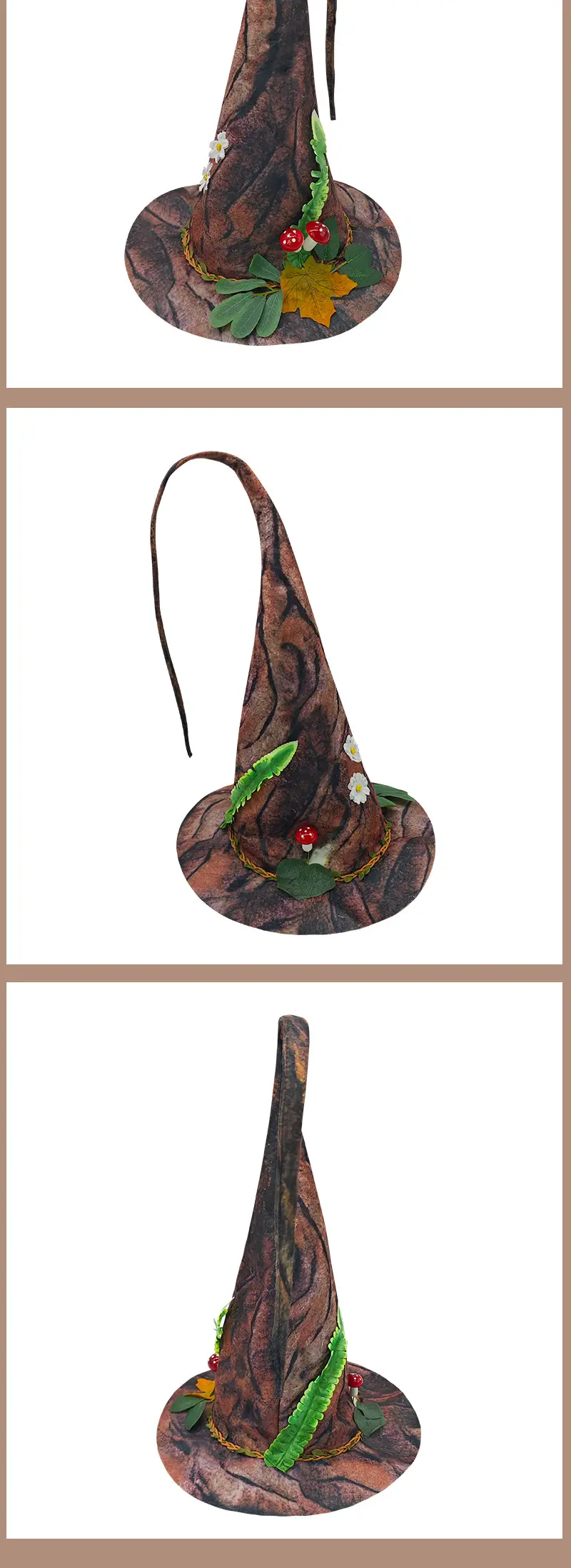Felt Bark Witch Hat for Halloween Dance Party Cosplay — feature 11