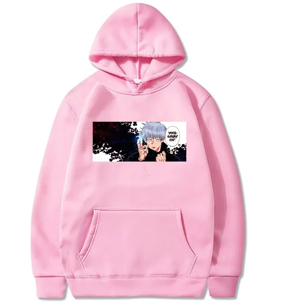 Men Grey Hoodie with Anime Print Fleece - Image 18