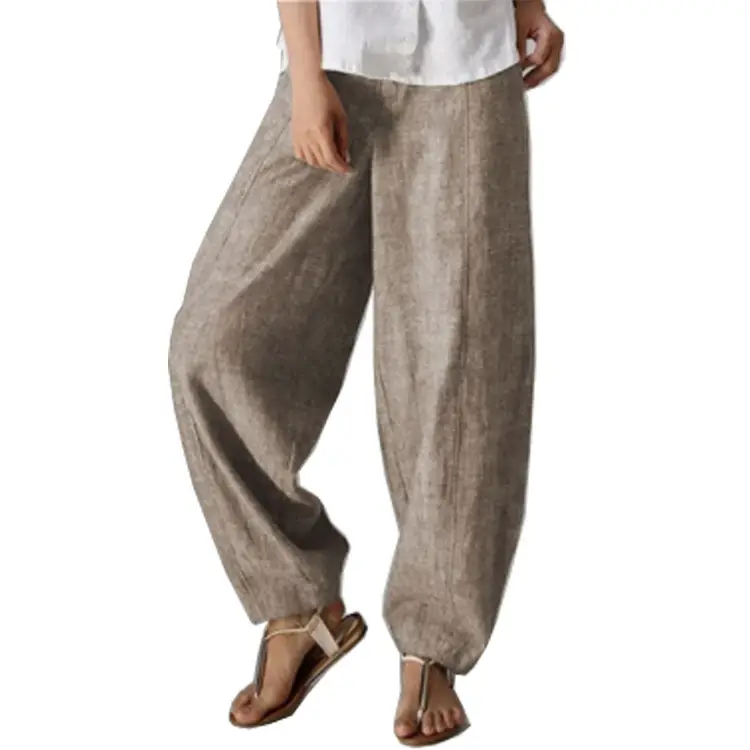 Women's Pure Color Wide Leg Pants High Waist Casual