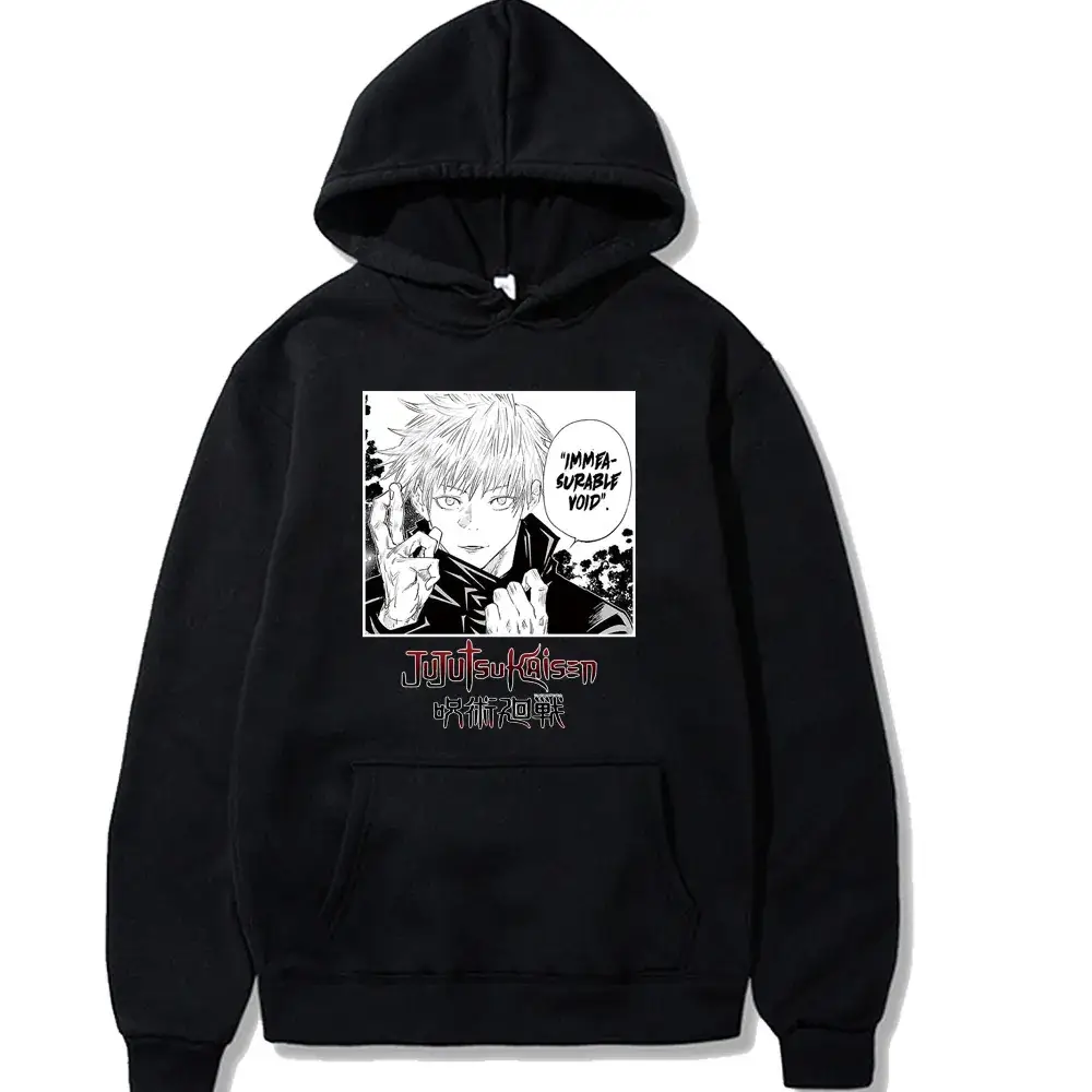 Men's Red Satoru Gojo Hoodie Fleece Lined - Image 17