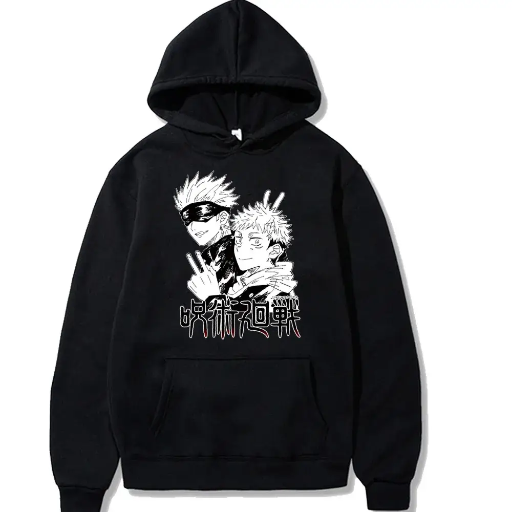 Men's Red Satoru Gojo Hoodie Fleece Lined - Image 23
