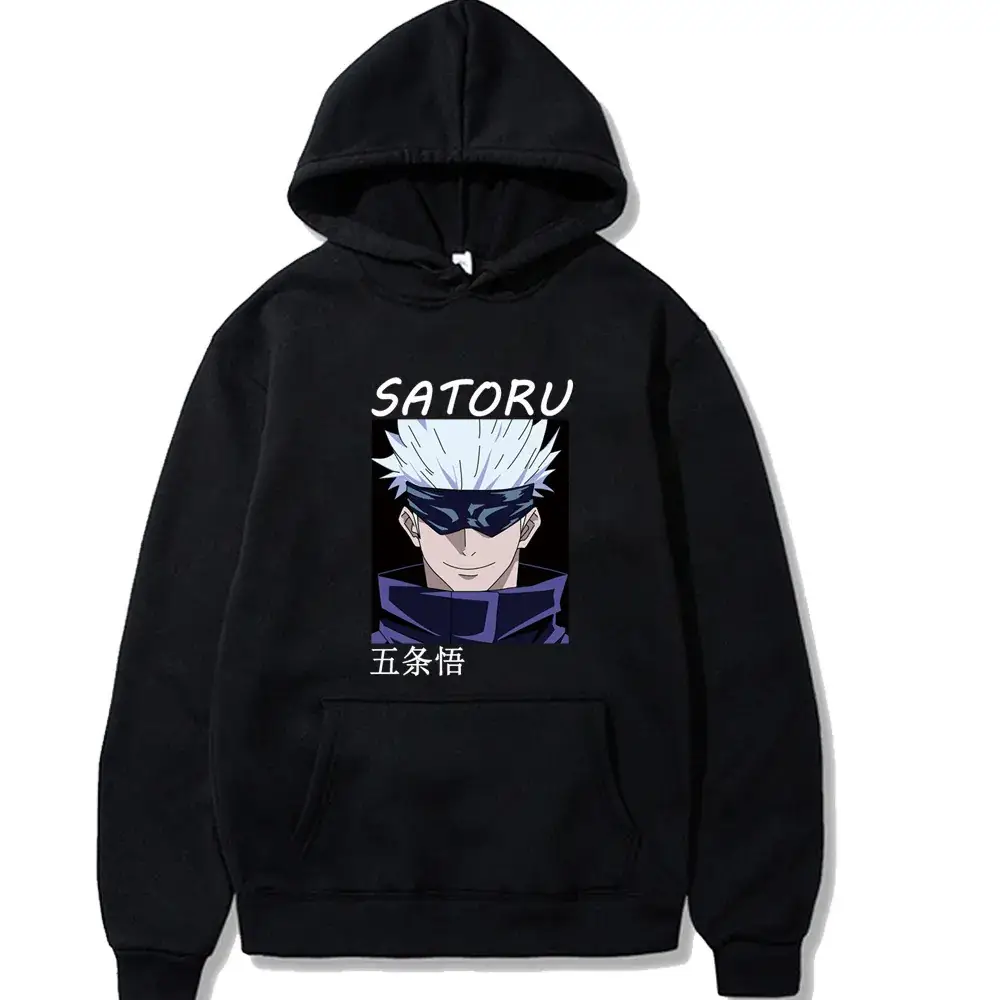 Men's Red Satoru Gojo Hoodie Fleece Lined - Image 5