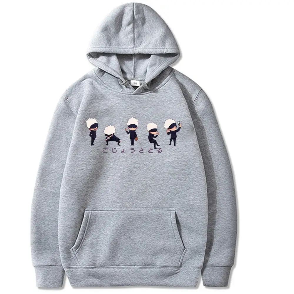 Men's Red Satoru Gojo Hoodie Fleece Lined - Image 10