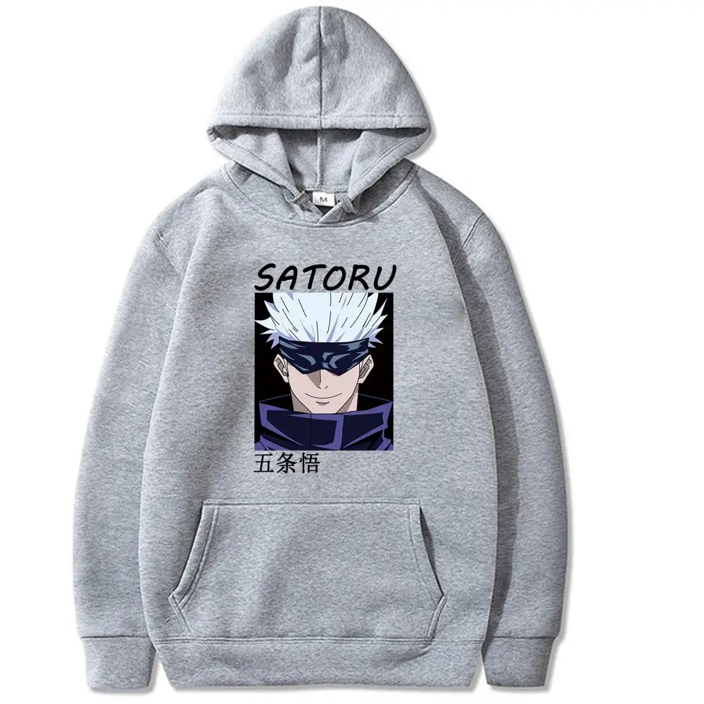 Men's Red Satoru Gojo Hoodie Fleece Lined - Image 4